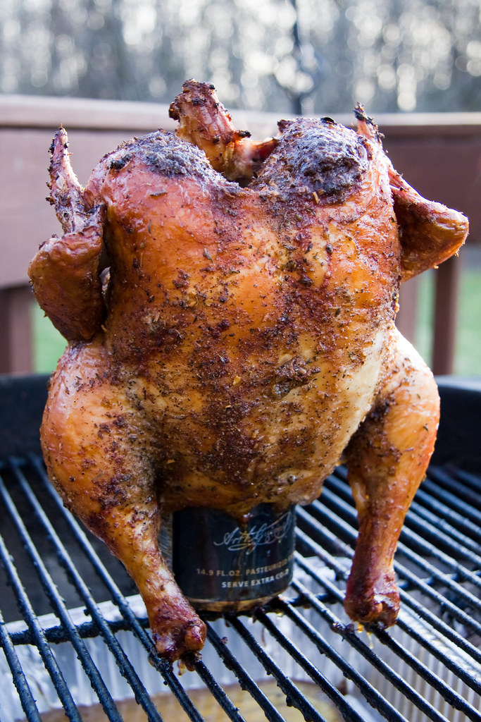 Beer can chicken